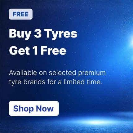 Buy 3 Tyres Get 1 Free
